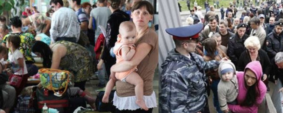 Украины зүүн хэсгээс сая иргэн дүрвэсэн гэв