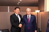 Ерөнхийлөгч У.Хүрэлсүх Бүгд Найрамдах Казахстан Улсын Ерөнхийлөгчтэй уулзав