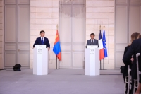 Монгол, Францын Төрийн тэргүүн нар хэвлэлд мэдээлэл хийлээ