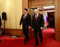 Монгол Улсын Ерөнхийлөгч У.Хүрэлсүх ОХУ-ын Ерөнхийлөгч В.В.Путинтай уулзав